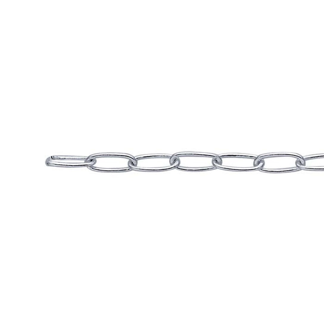 Perma Jewel Sterling Silver Oval Cable Chain 21cm