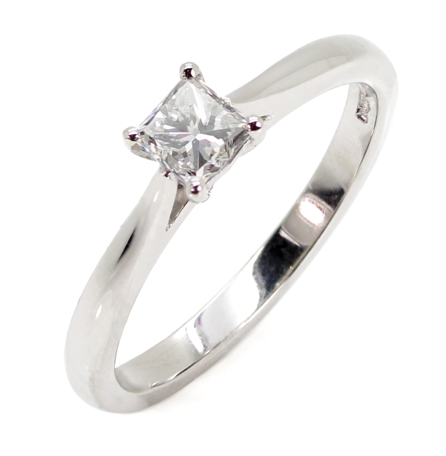 Platinum Diamond Solitaire Ring RN3872