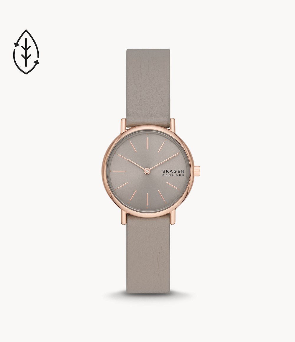 Skagen Rose Sand Leather Strap Watch SKW3060