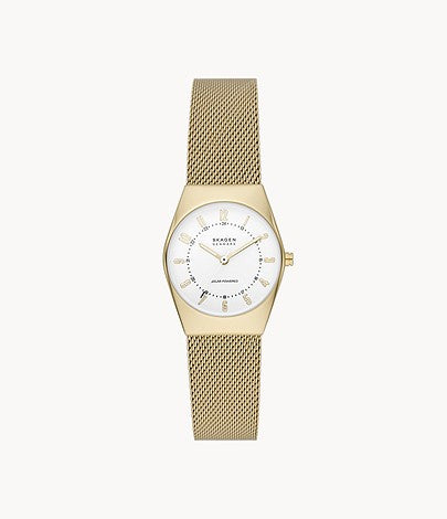 Skagen Gold-Tone Solar Powered S/S Watch SKW3077