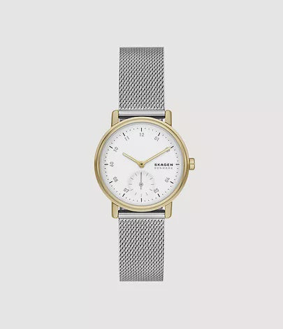 Skagen Kuppel Lille Two-Hand Sub-Second Stainless Steel Mesh Watch SKW3101