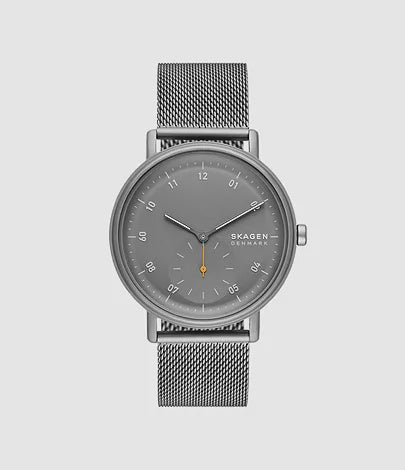 Skagen Kuppel Two-Hand Sub-Second Charcoal Watch SKW6891