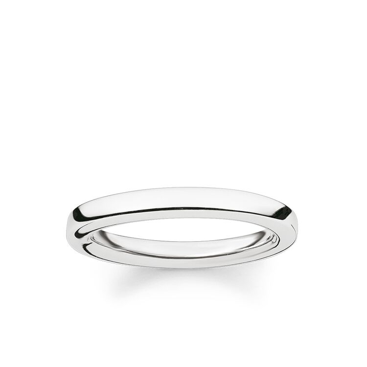 Thomas Sabo Size 50 Silver Plain Band Ring TR1979-001-12-50