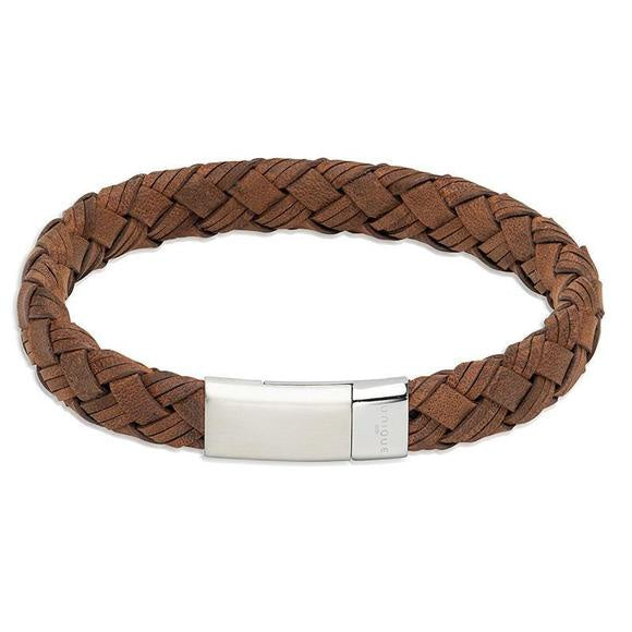 Unique & Co Dark Brown Leather bracelet B497DB/21CM