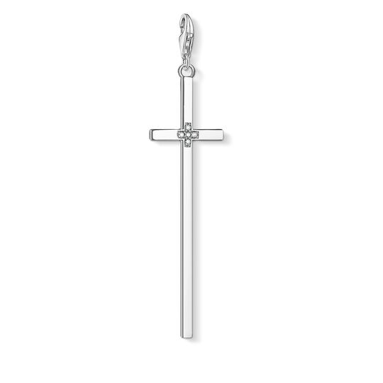 Thomas Sabo Silver Cubic Zirconia Cross Pendant Y0027-051-14