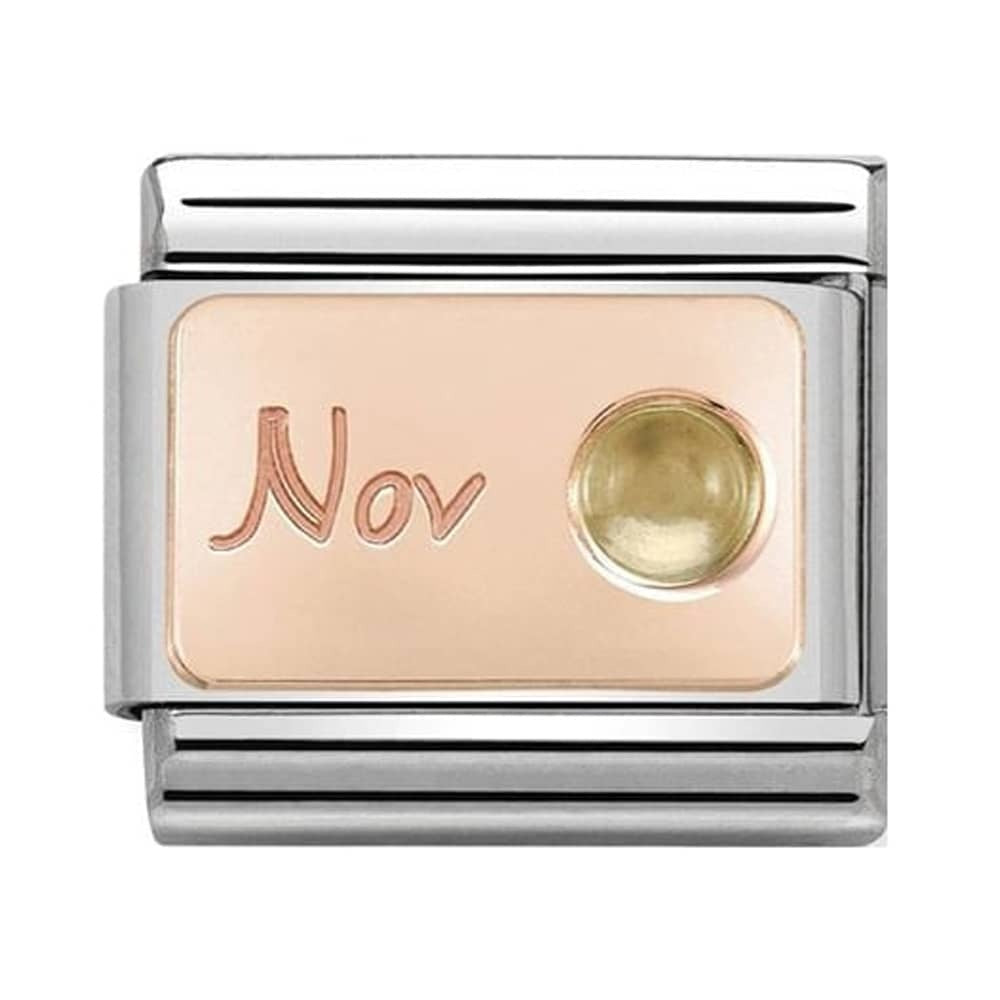 NOMINATION Charm Gold November CITRINE - 430508-11