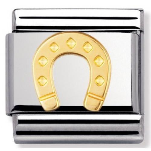 NOMINATION Gold Horseshoe Charm 030115-08