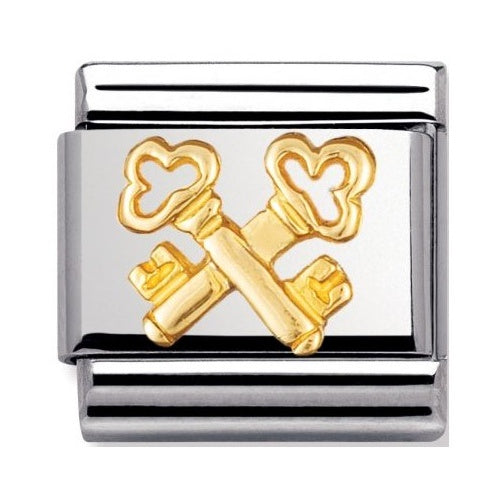 NOMINATION Gold Keys Charm 030122-16