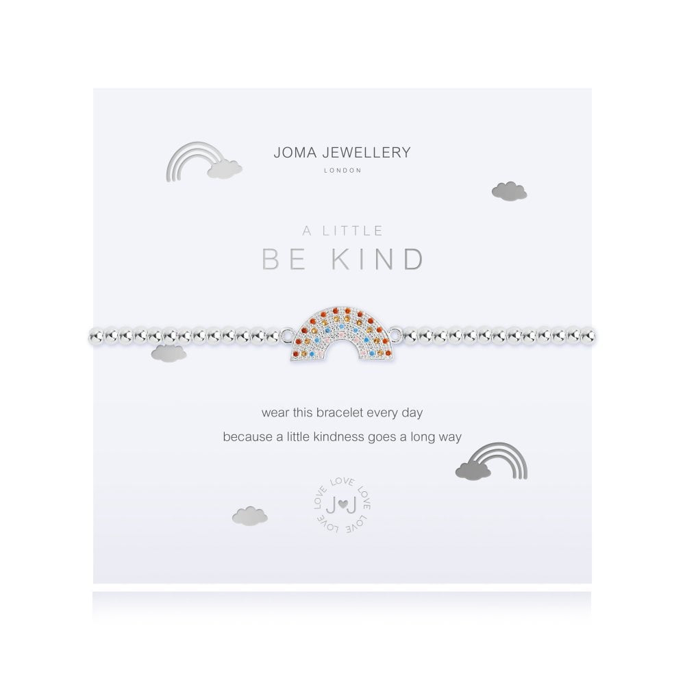 JOMA JEWELLERY A Little Be Kind Silver 17.5cm Stretch Bracelet 4361