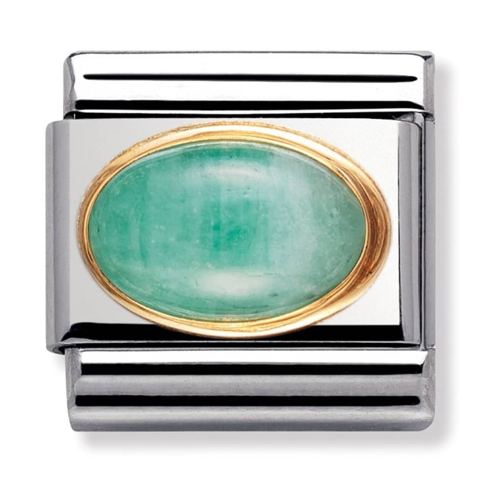 NOMINATION Oval Emerald Charm 030504-09