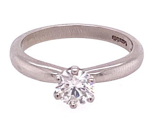 Platinum Diamond Solitaire Ring ASM1420