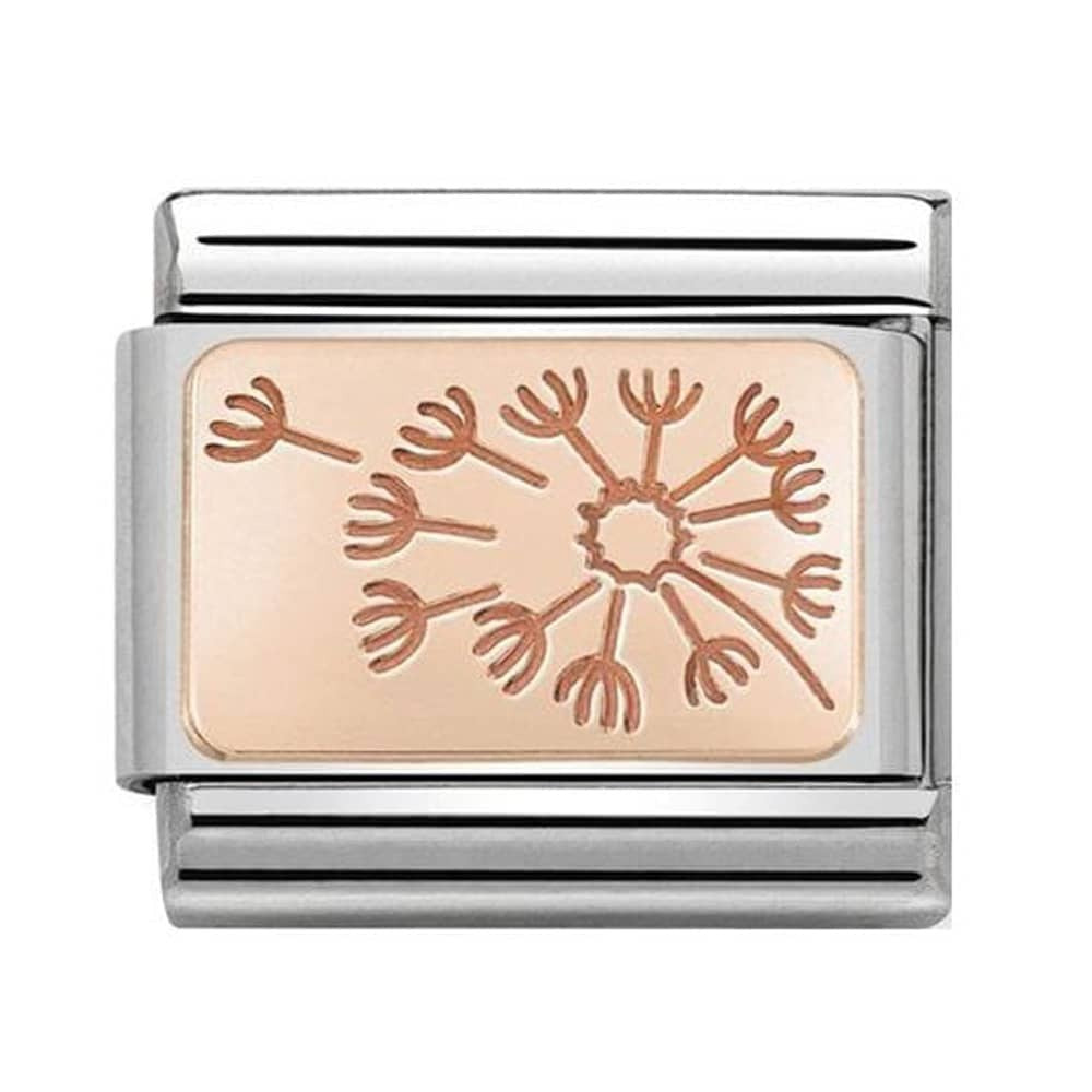 NOMINATION Rose Gold Dandelion Charm 430101-48