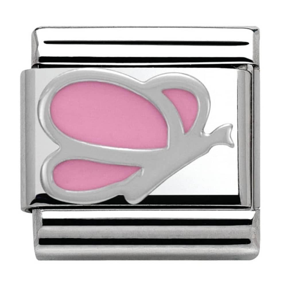 NOMINATION Enamel Pink Butterfly Charm 330202-03