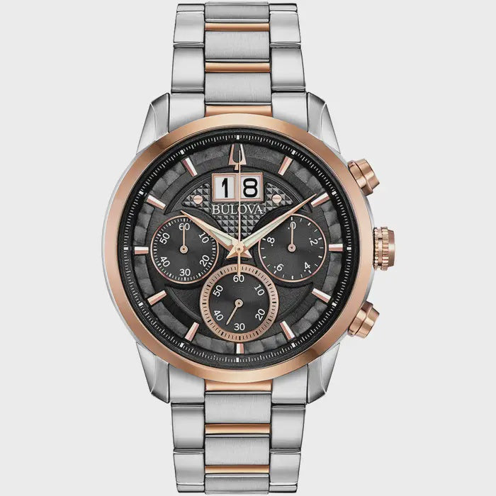 Bulova Gents Classic Sutton Two Tone Watch 98B335