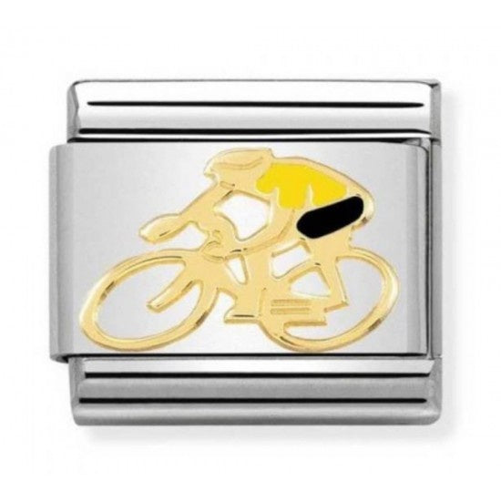 NOMINATION Gold Cyclist Yellow Charm 030259-13