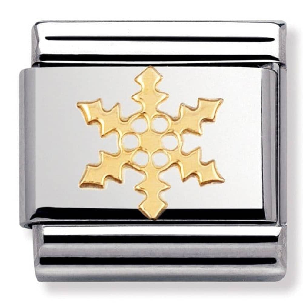 NOMINATION Gold Snowflake Charm 030109-14