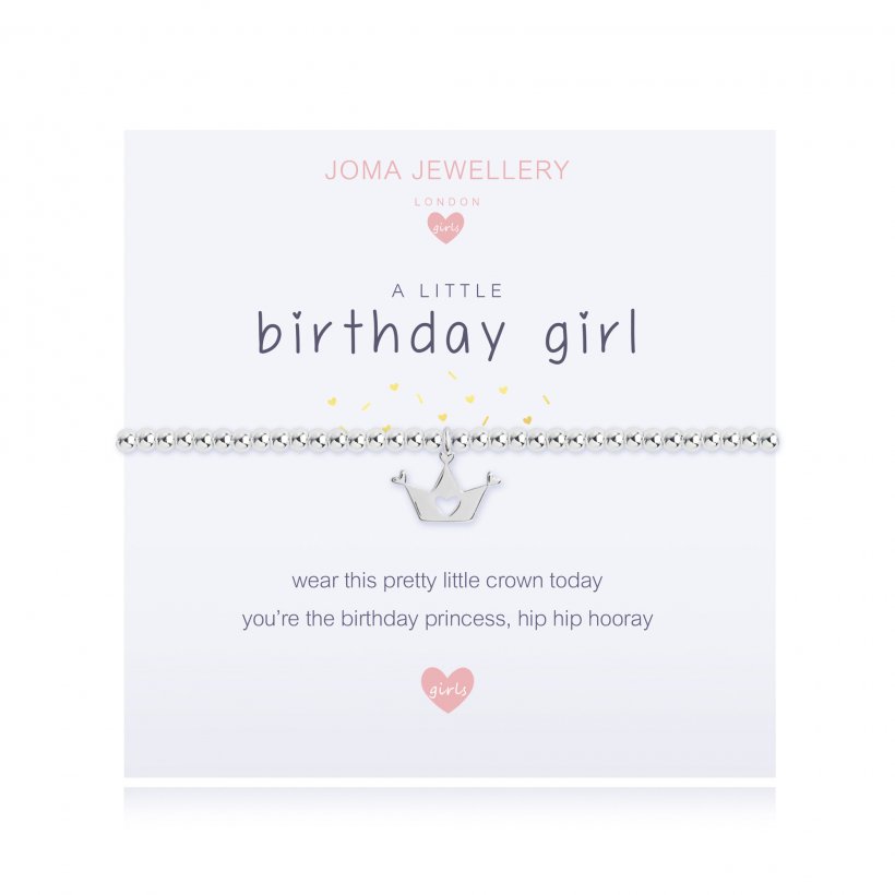 Joma Jewellery Children's A Little Birthday Girl Bracelet C449