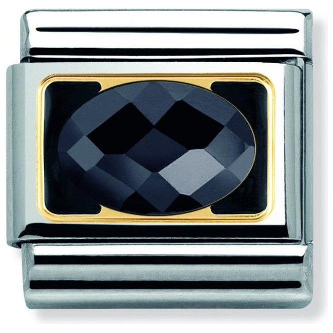 NOMINATION Composable Gold Black Elegance Link - 030608/011