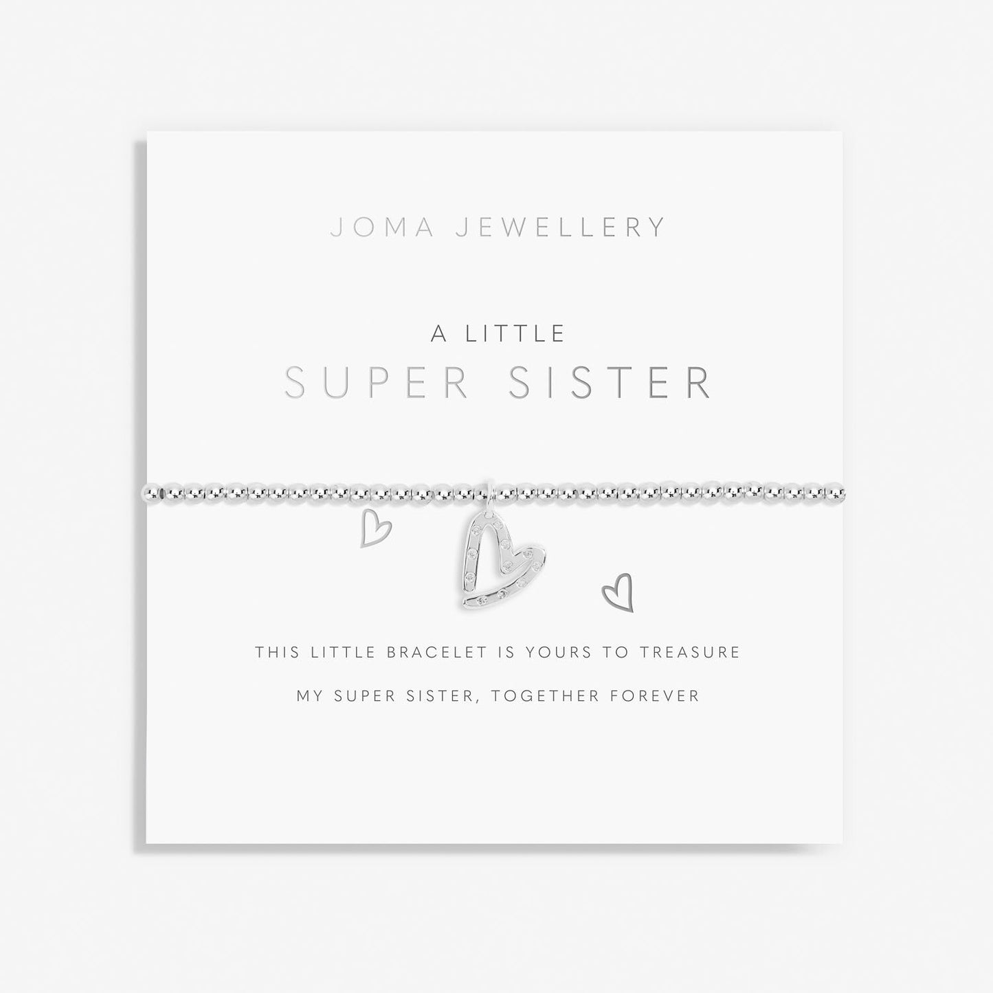 Joma Jewellery Children's A Little 'Super Sister' Bracelet C717