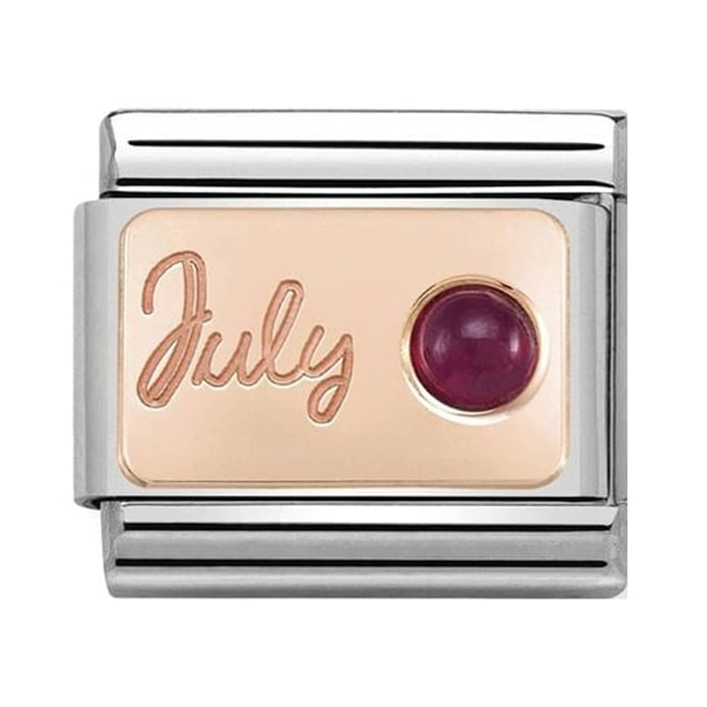 NOMINATION Gold Ruby July Charm 430508-07