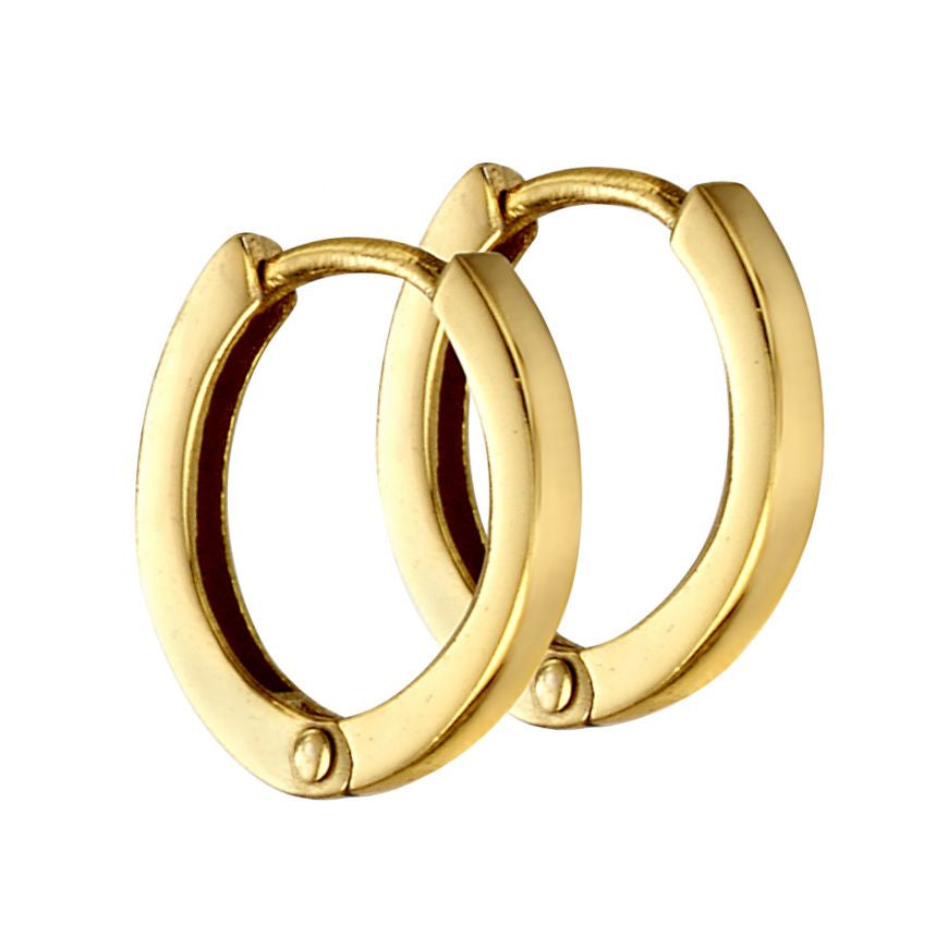 Gold Plated Small Huggie Hoop Earrings