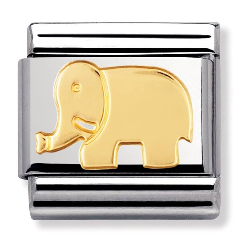 NOMINATION Gold Elephant Charm 030112-08