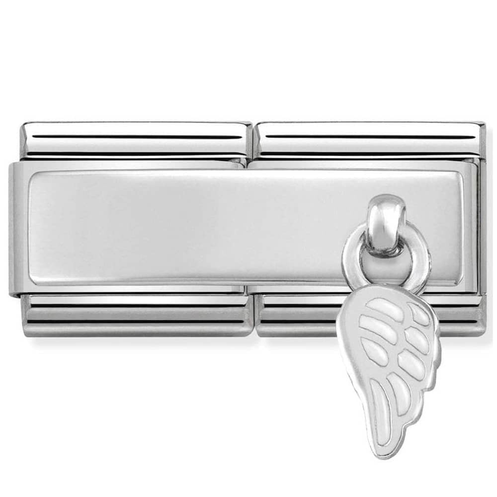 NOMINATION Double Enamel White Wing Charm 330780-01