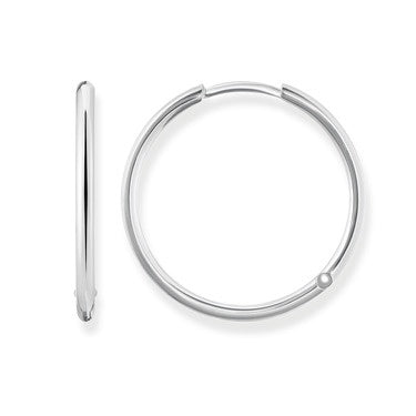 Thomas Sabo Silver Hoop Earrings 14mm CR610-001-12