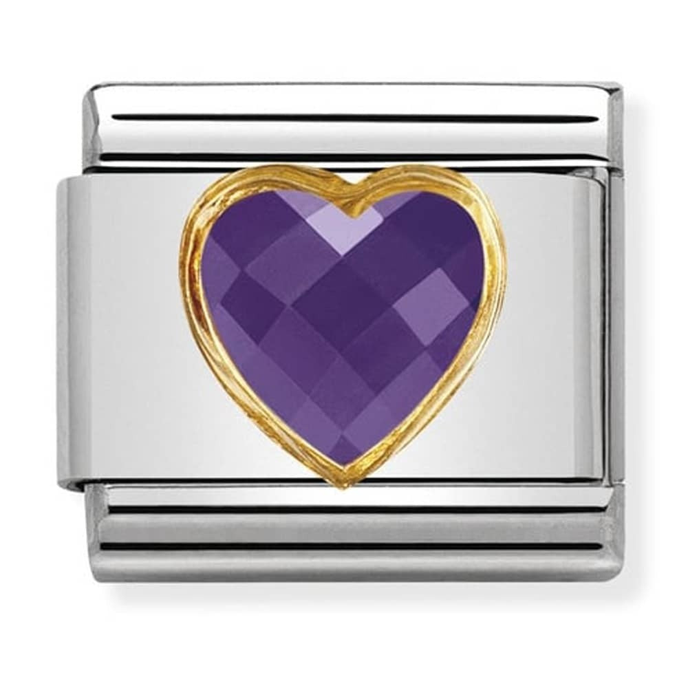 NOMINATION Gold Purple Charm 030610-001