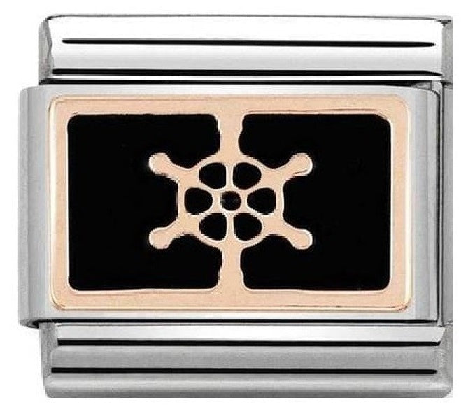 NOMINATION Enamel Boat Wheel Charm 430201-17