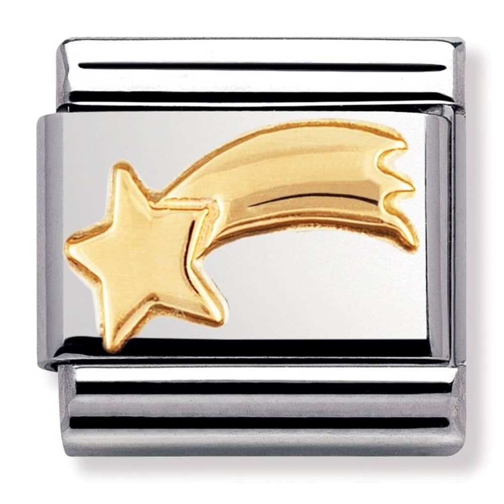 NOMINATION Gold Shooting Star Charm 030110-20