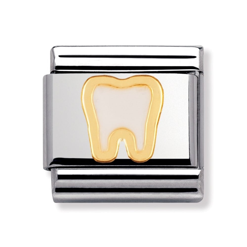 NOMINATION Charm DAILY LIFE Enamel 18k Gold Tooth