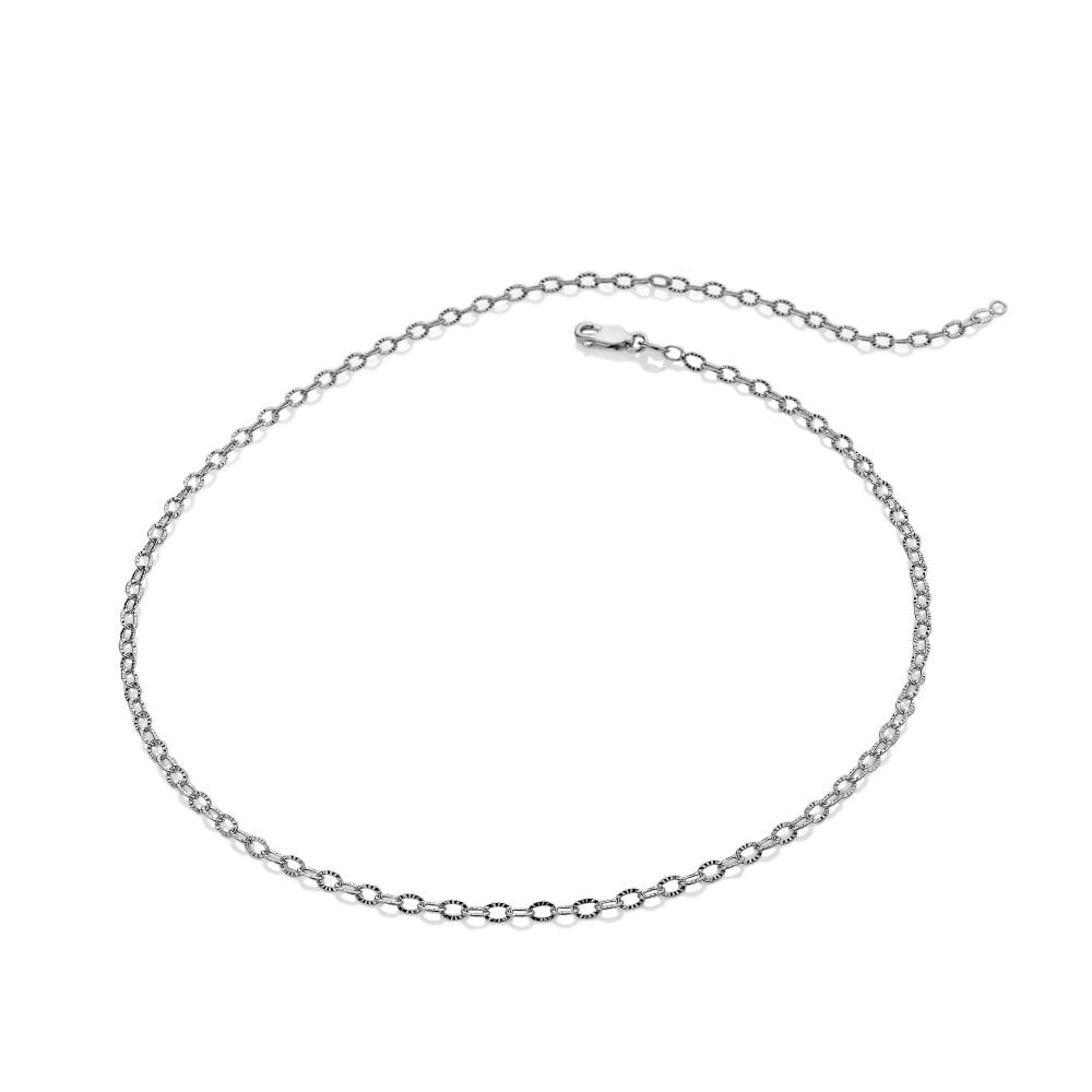 Hot Diamonds Diamond Cut Oval Chain CH126