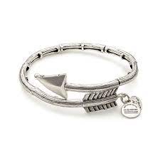 ALEX AND ANI Eros Arrow Rafaelian Silver Wrap Bangle V16W02RS