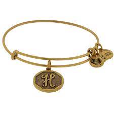 Alex and Ani Initial H Charm Bangle A13EB14HG