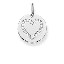 Thomas Sabo Ladies Love Bridge Silver Heart Pendant LBPE0005-051-14
