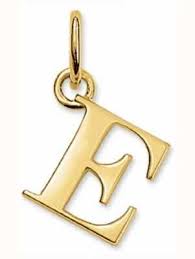 Thomas Sabo Gold Plated Letter E Pendant Charm PE592-413-12
