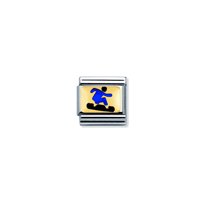 NOMINATION Gold Blue Snowborder Link 030203/24