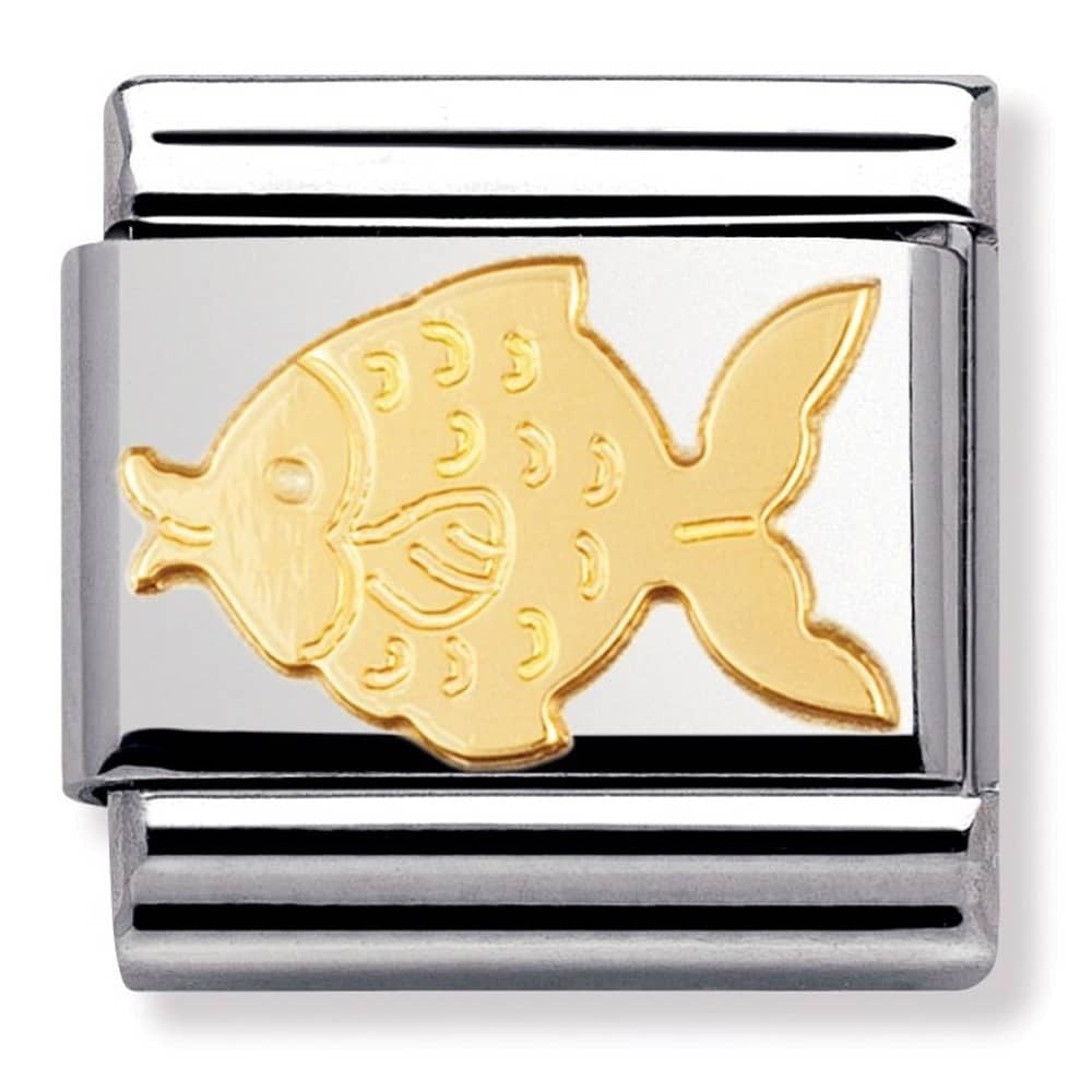 NOMINATION Gold Fish Charm 030113-02