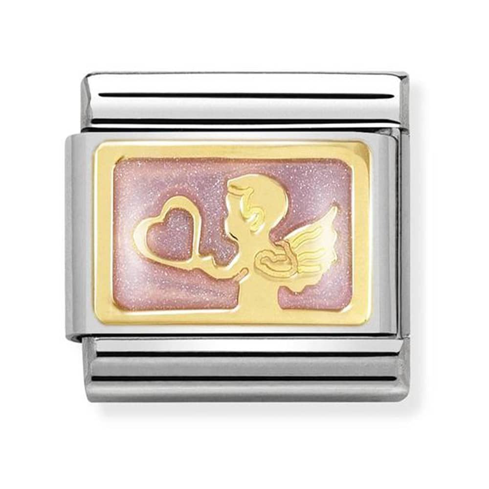NOMINATION Gold Plates Angel Of Romance Charm 030284-31