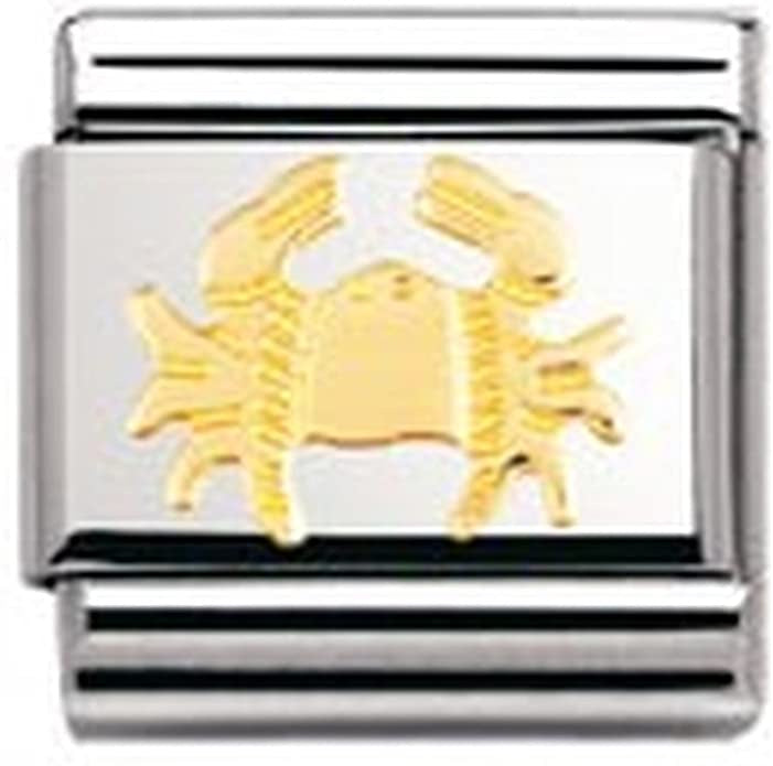 NOMINATION Gold Cancer Charm 030104-04