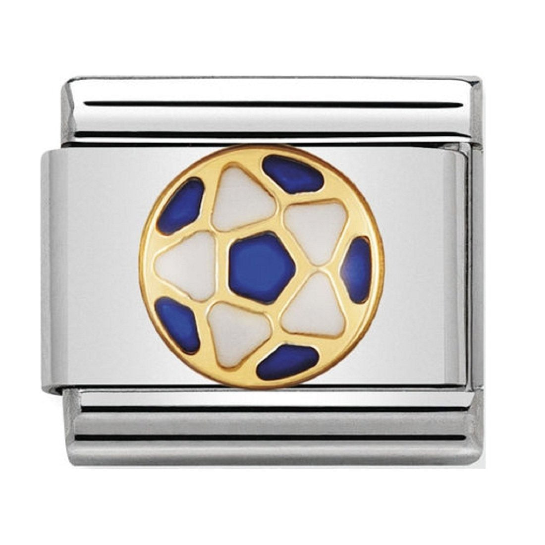 NOMINATION Gold WHITE-LIGHT BLUE Ball charm 030204-13