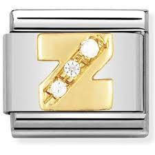 NOMINATION CZ Letter Z Charm 030301-26