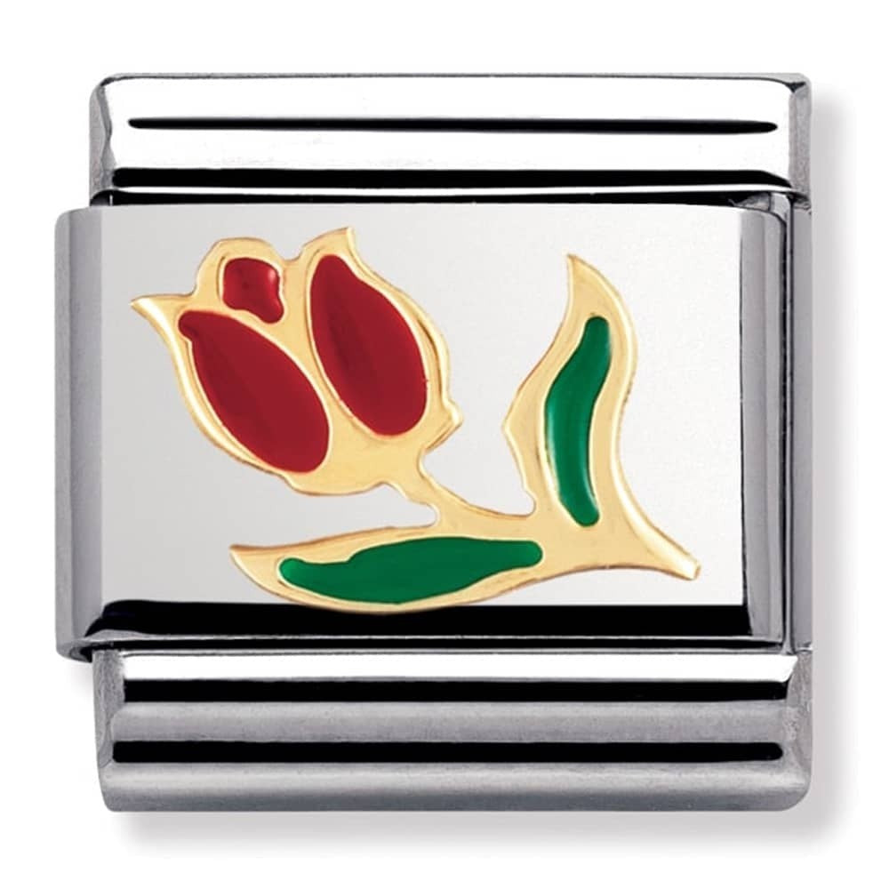 NOMINATION Gold Tulip Charm 030214-10