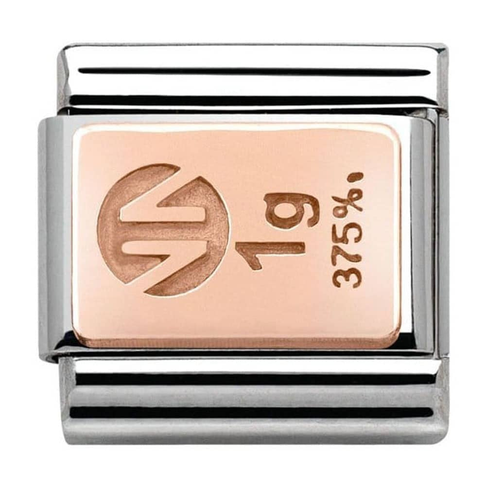 NOMINATION CLASSIC Rose Gold Gold Bar Charm 430102/01