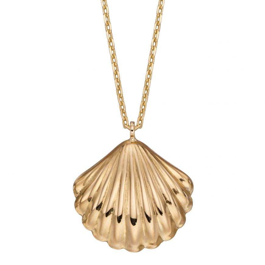 Elements 9ct YG Shell Necklace GN349