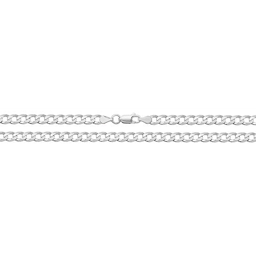 Silver Flat Opem Curn Chain 22" G1243/22