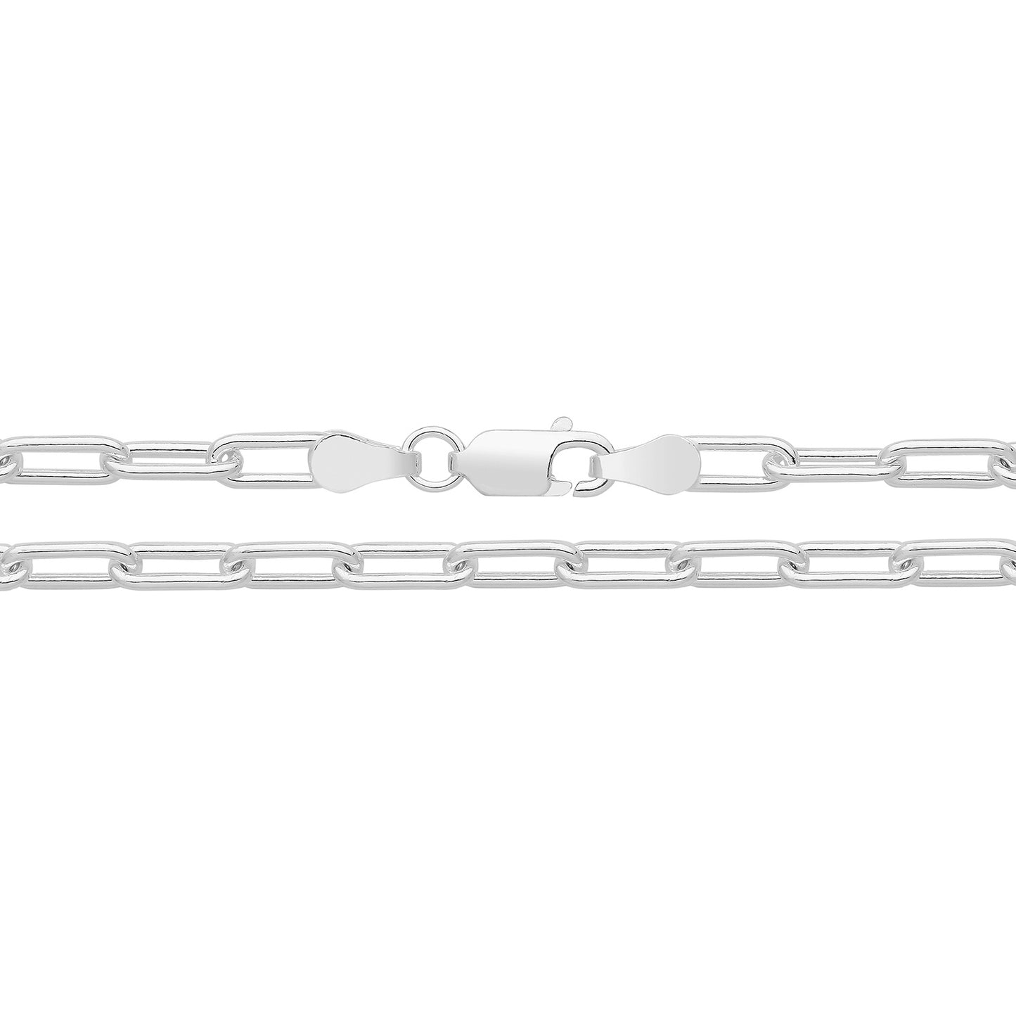 Silver Paper Clip 18" Chain 9.60g G1373/18