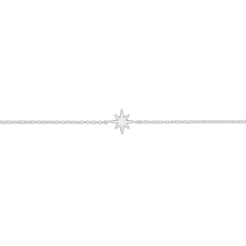 Silver Star Rhodium Plated Bracelet
