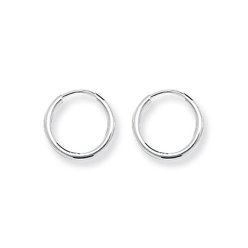 Silver Sleeper Hoop Earrings G5532